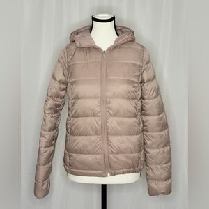 Athleta Aire Puffer Lightweight Jacket XXS Sandstone